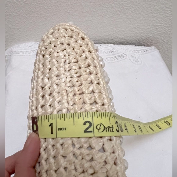 Vintage Raffia and Beads Handle Bag - Picture 6 of 12